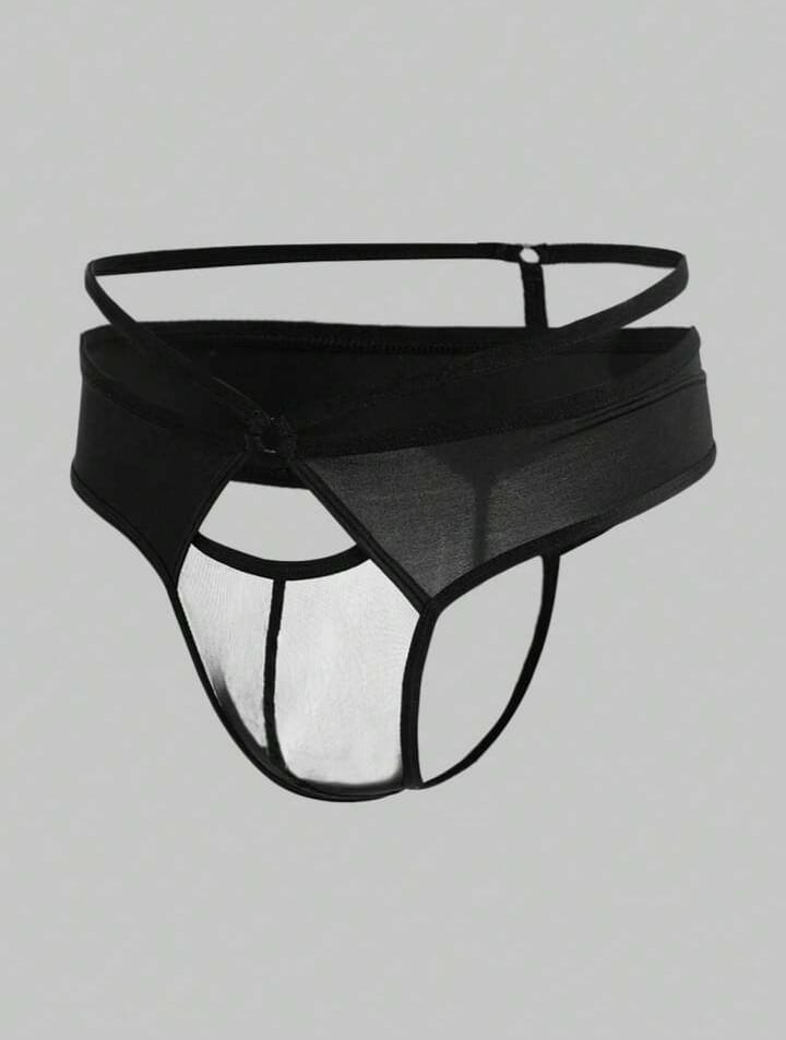 Shadow Mesh Cutout Thong